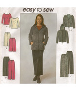 Misses Career Office Stretch Knit Jacket Hoodie Top Pant Skirt Sew Patte... - $9.99