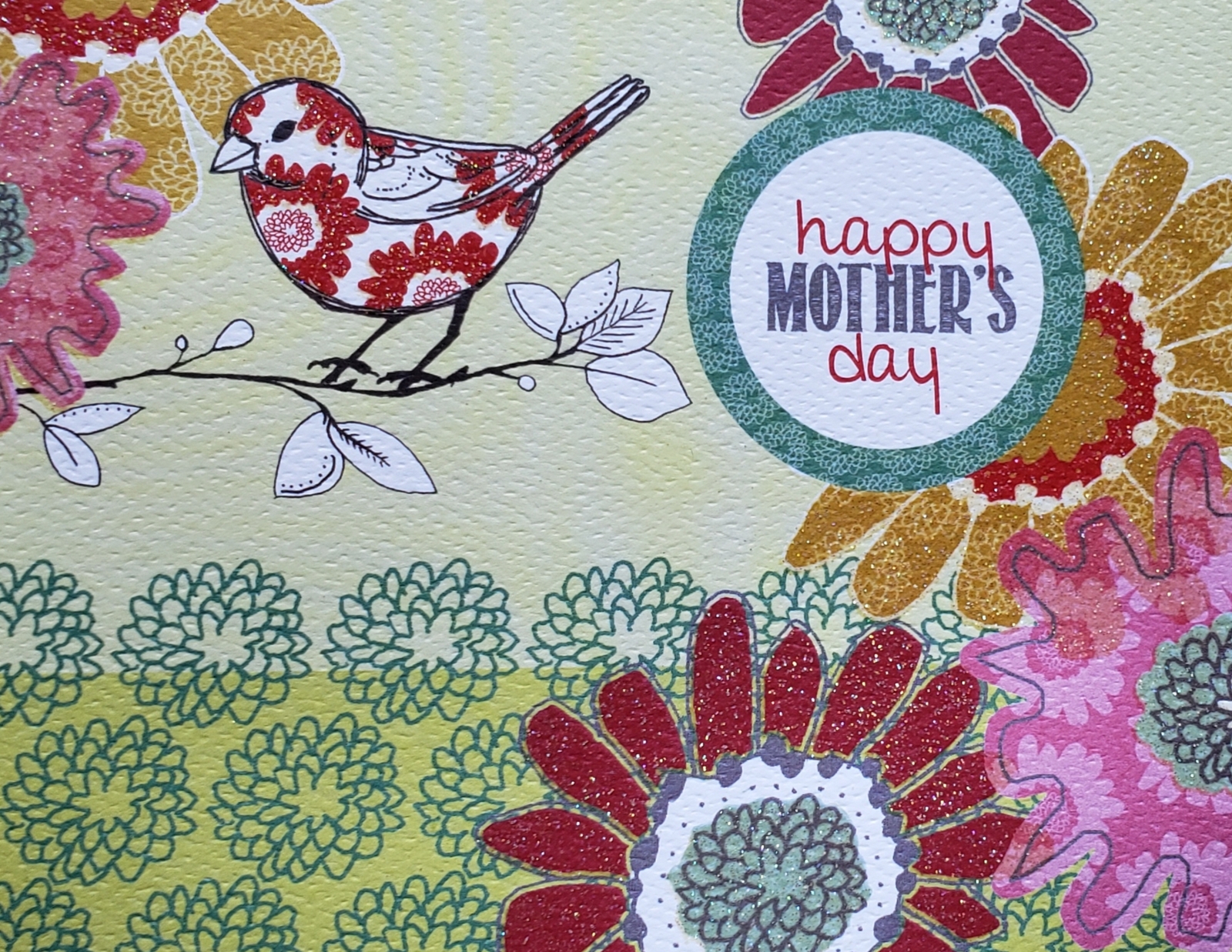 Primary image for Greeting Card Mothers Day Flowers "Happy Mother's Day" 