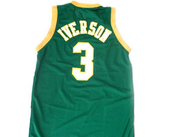 Allen Iverson #3 Bethel High School Basketball Jersey Green Any Size image 2