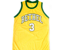 Allen Iverson #3 Bethel High School Basketball Jersey Yellow Any Size image 1
