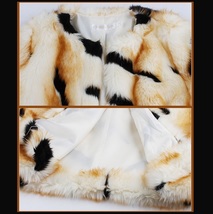 Kitten Soft Luxury Big Tiger Stripes Faux Fur with Wide Belt Long Coat Jacket  image 6