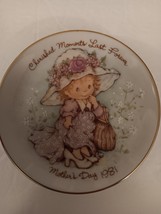 Avon Mother's Day 1981 Porcelain Collector Plate Cherished Moments Last Forever - $14.99