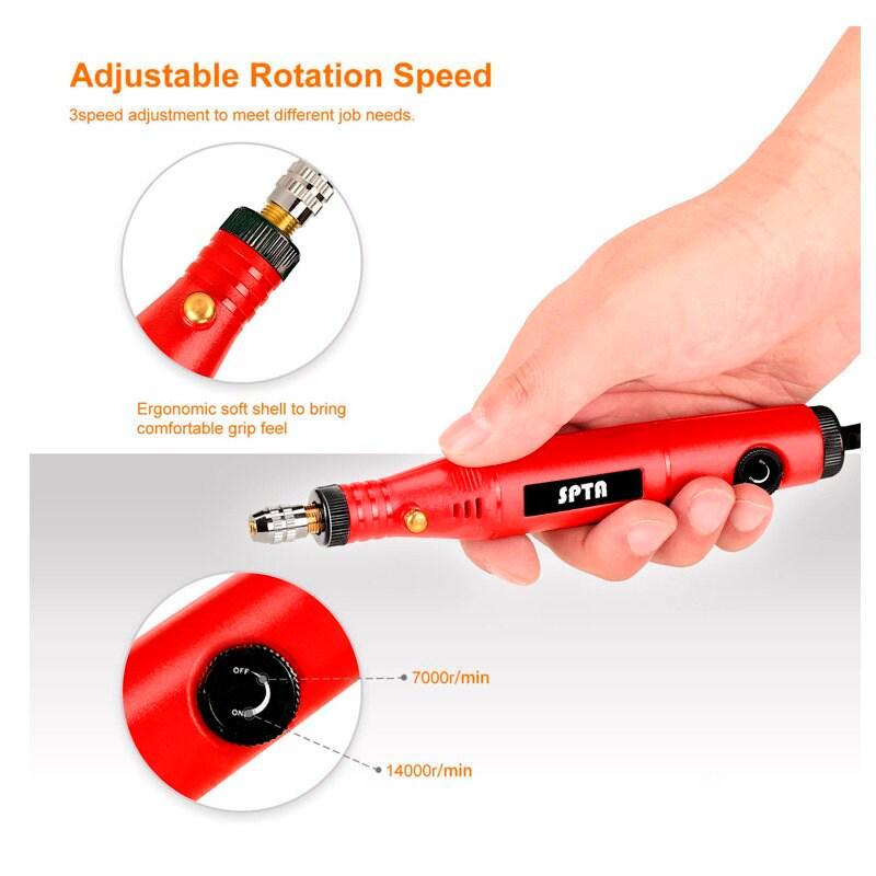 Toolly 108 Pcs Engraving Tool Kit, Multi-functional Electric Corded Micro Engraver Etching Pen DIY Rotary Tool for Jewelry Glass Wood Metal Ceramic