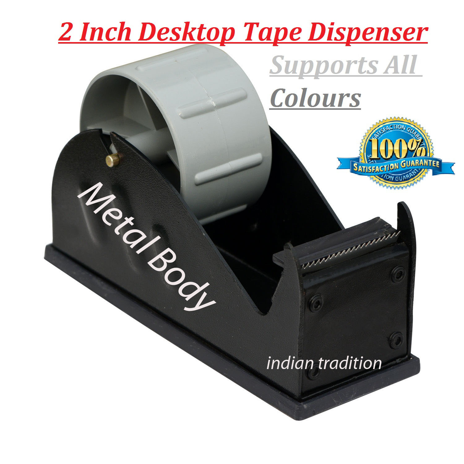 DeskTop 2 Inch Packing Tape Dispenser Heavy Duty Warehouse Shipping