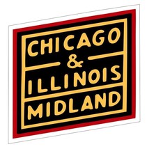 Chicago &amp; Illinois Railway Sticker R6988 Railroad Train Sign YOU CHOOSE ... - $1.45+