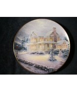 WINTER MEMORIES collector plate THOMAS KINKADE Old-Fashioned Christmas S... - $29.99