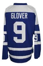 Any Name Number Cleveland Barons Retro Hockey Jersey Blue Glover Any Size image 2
