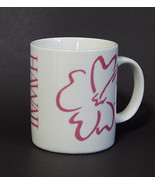 Hawaii Pink Hibiscus Flower Hilo Hattie Souvenir Coffee Mug Cup Vintage ... - $9.99