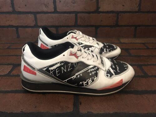 Kenzo Sneakers Running White Leather Size 8.5 - $128.70