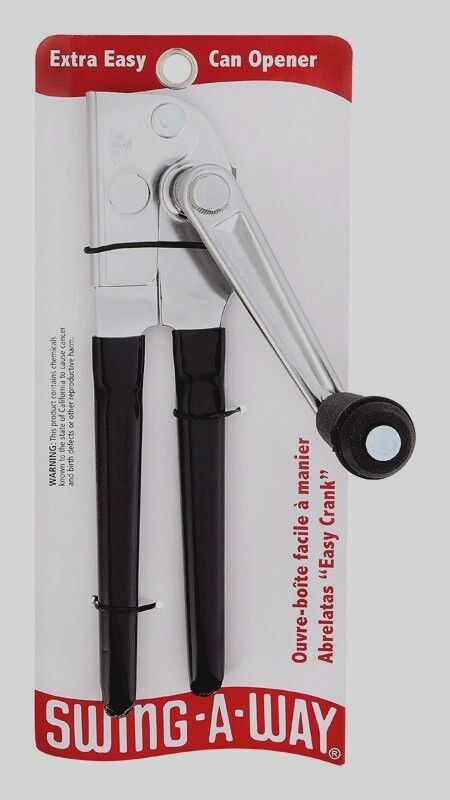 Kitchen Craft Swing-A-Way Heavy-Duty Can Opener, 18 cm (7) - Black
