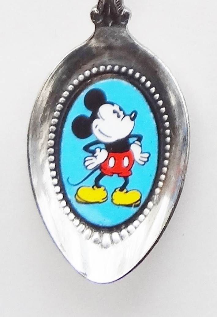 Collector Souvenir Spoon USA Florida Walt Disney World Mickey Mouse Bowl