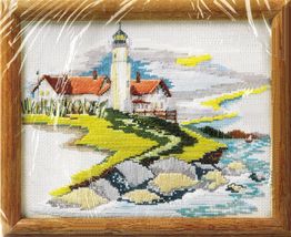 Creative Circle Counted Stitchery Cross Stitch Lighthouse Point Kit 8&quot; x... - $14.99
