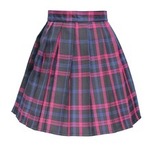 Women`s high waisted plaid short Sexy A line Skirts costumes (Medium, Black m... - $19.79