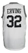 Julius Erving Dr J Custom College Basketball Jersey Sewn White Any Size image 5