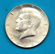 1965 Kennedy Halfdollar Circulated Very Good or Better - Silver - $5.00