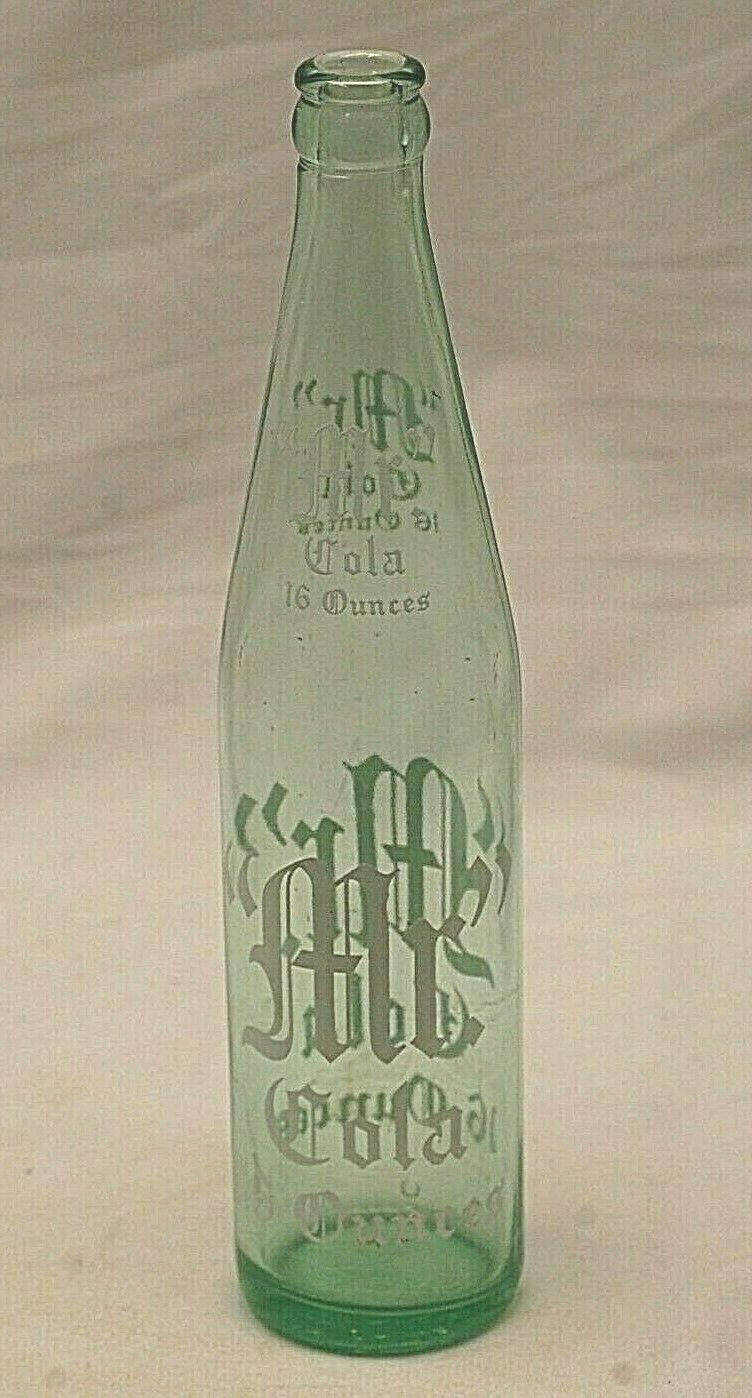 Six and a Half Oz Coke Coca Cola Green Glass Soda Pop Bottle