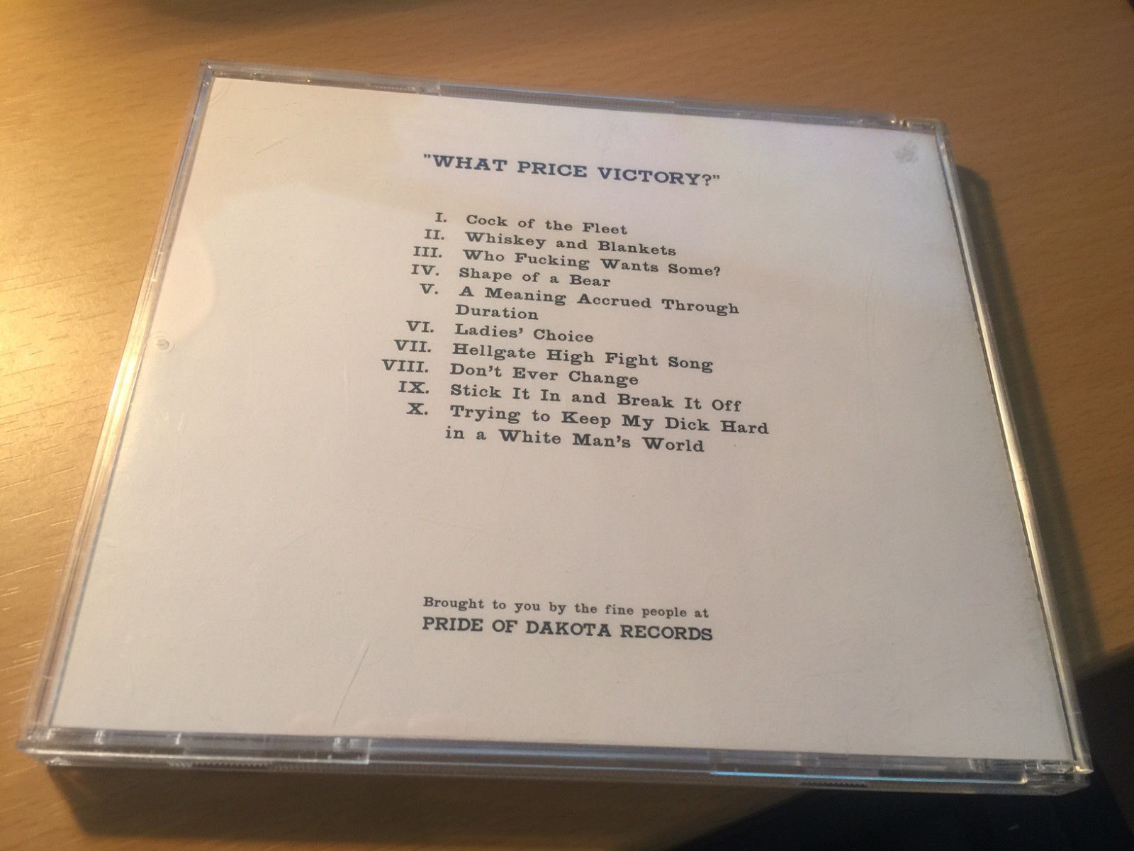 The Bismarck "What Price Victory?" cd CDs