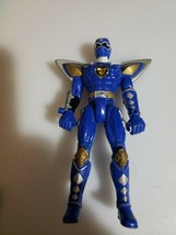 Bandai 2003 Power Rangers Dino Thunder Warrior Blue Ranger Figure B14 - $12.99