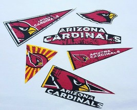 Arizona Cardinals RETRO NFL, Football, Fabric Iron On Appliques, 4 Sets to Pick - $8.00