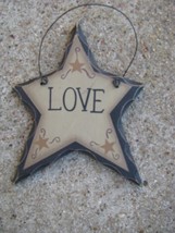   WD808 - Love Hanging Wood Star - $1.95