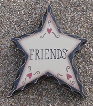  wd907-Friends Wood Standing Star  - $2.95