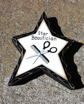 WD919 Star Beautician Wood Standing Star  - $2.95