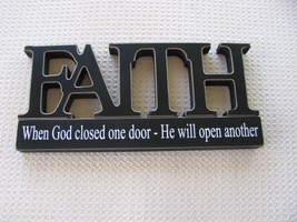  11146C- Faith Tabletop Cutout Free Standing Wood - $7.95