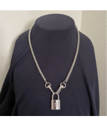Louis Vuitton Palladium Lock on 24 "Box Chain Necklace - $89.00