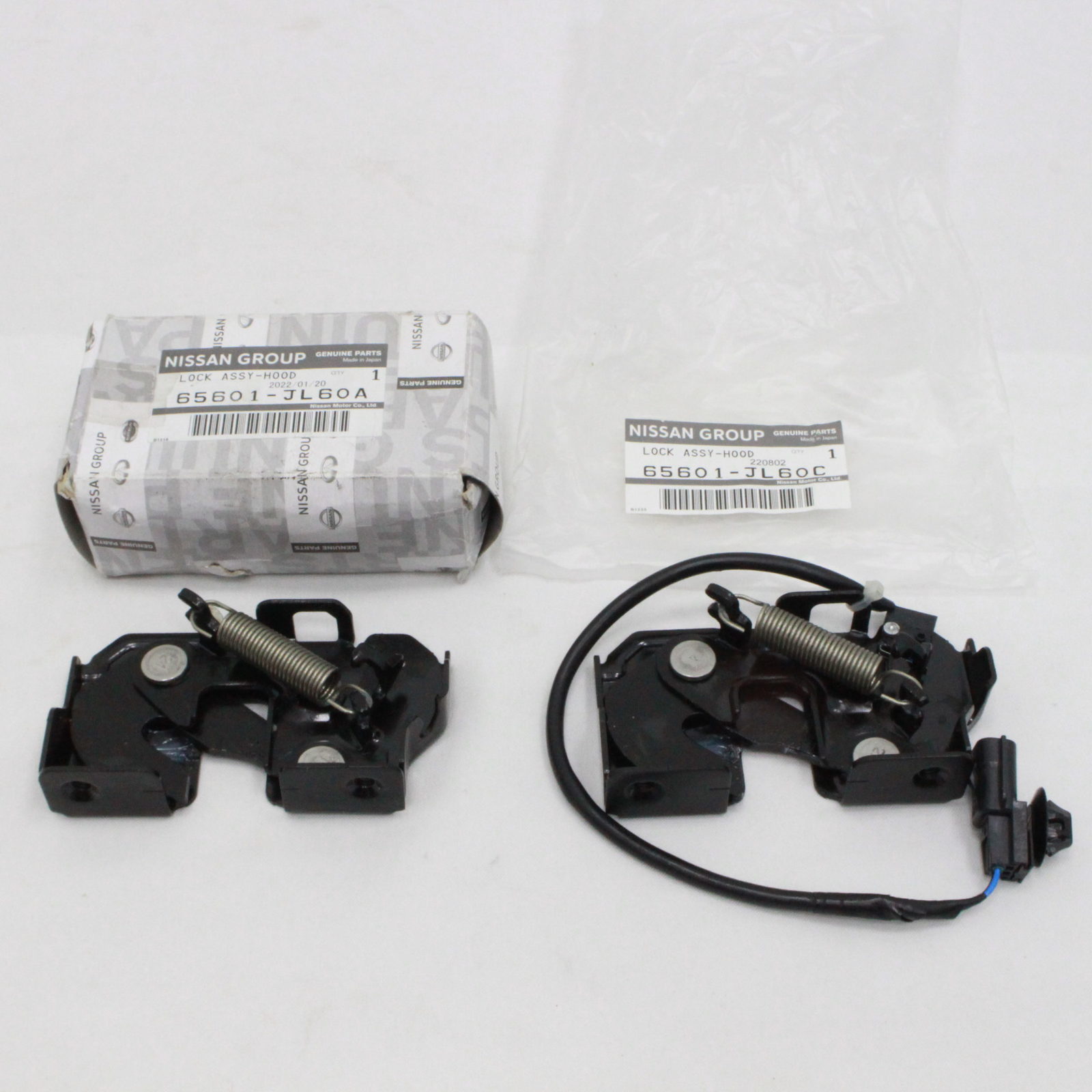 Nissan GTR 370Z G25 G35 G37 Q60 Left & Right Hood Lock Latch Pair LH