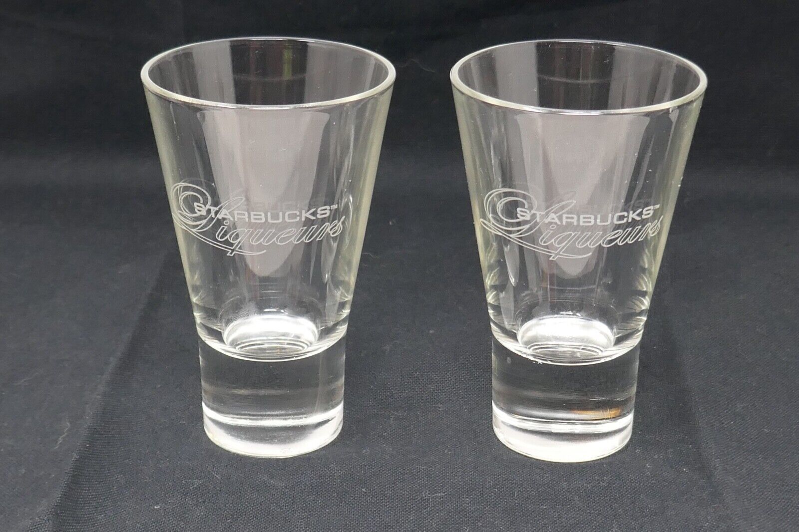 Set 2 Italian Double Shot Glass 5.25” Heavy Bottom 4cl “VASER”