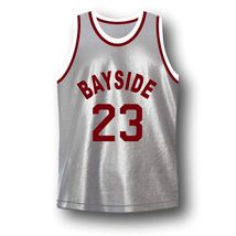 AC Slater #23 Bayside Saved By The Bell Basketball Jersey Grey Any Size image 4