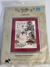 1986 Something Special NEW Crewel Kit “Christmas Goose Picture” 40223 12... - $25.71