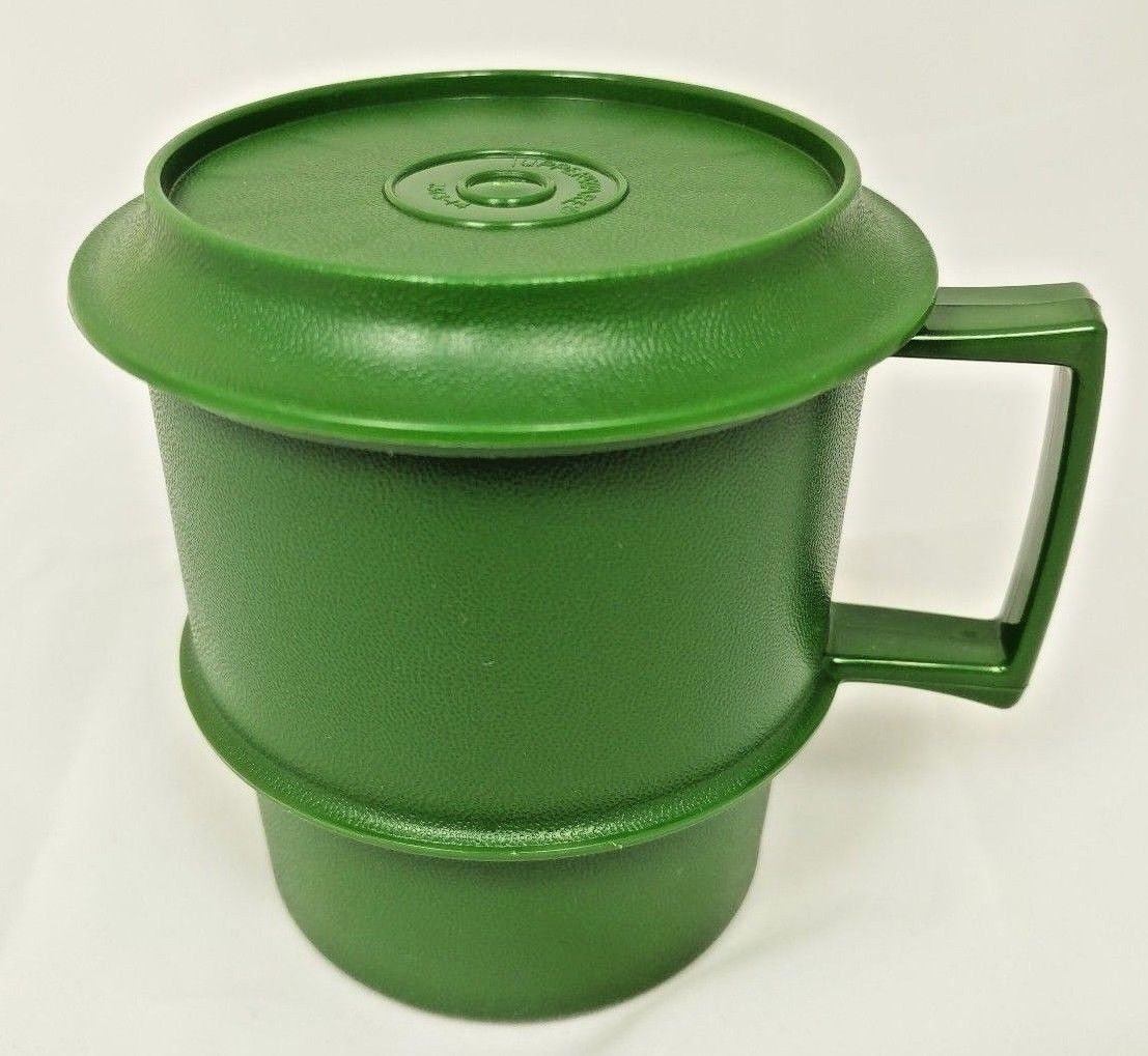Vintage Tupperware Mugs With Lids Tupperware Cups Coasters