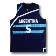 Manu Ginobili Custom Team Argentina New Men Basketball Jersey Navy Blue Any Size image 1