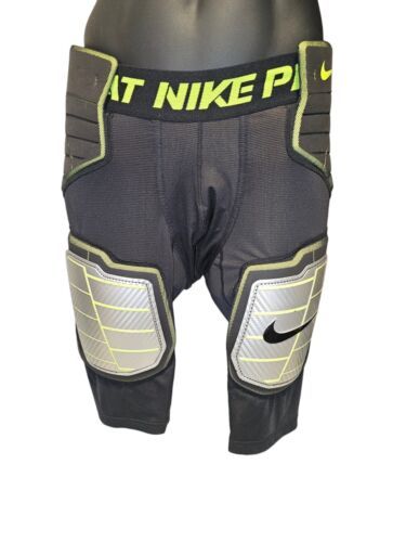 Nike Pro Combat Hyperstrong Black/Volt Hard Plate Football Girdle Pants ...