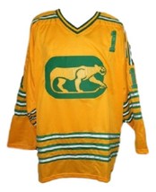 Any Name Number Chicago Cougars Retro Hockey Jersey New Dryden Yellow Any Size image 1