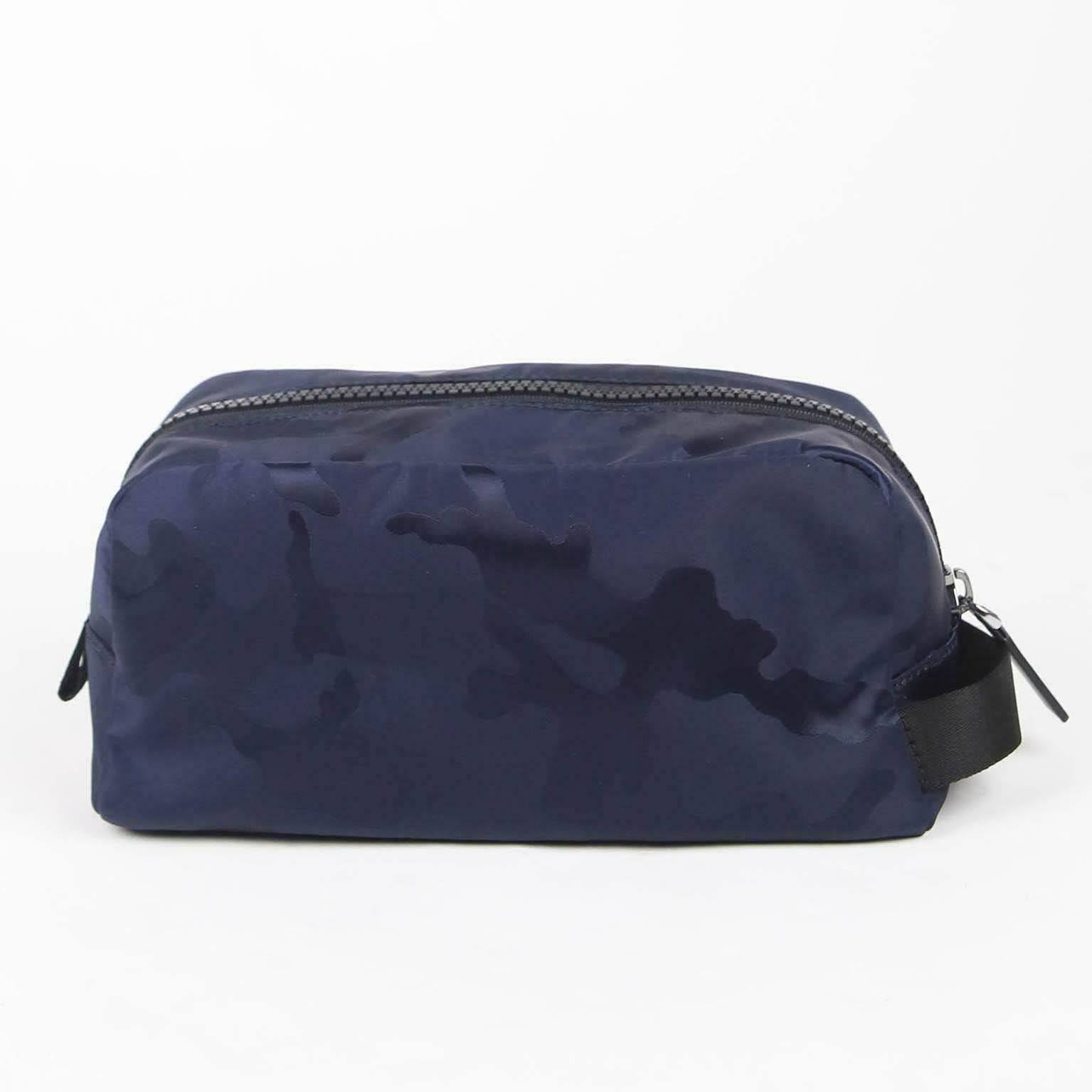 Mens Camouflage Nylon Jacquard Backpack, Michael Kors, Large, Blue (Indigo)  