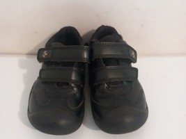 M&amp;S  Boys Black School Shoes Size 9 Express Shipping - $10.97