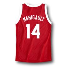 Manigault #14 Franklin High School Rebound Basketball Jersey Red Any Size image 2