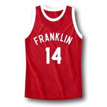 Manigault #14 Franklin High School Rebound Basketball Jersey Red Any Size image 4