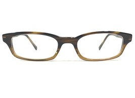 Oliver Peoples Zuko 8108 Eyeglasses Frames Brown Horn Rim Rectangular 50-19-143 - $130.72