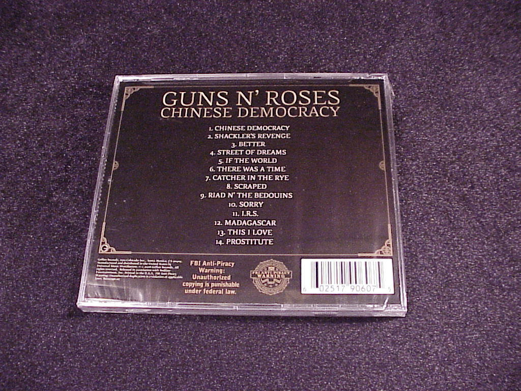 Guns N Roses Chinese Democracy Cd 2008 New Sealed 14 Songs Cds 8336