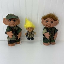 Army Troll Lot (3) 2-Thomas Dam 9” Soldier Trolls 604 - 1 Russ 5” Soldie... - $89.99