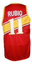 Ricky Rubio Team Spain Espana Basketball Jersey New Sewn Red Any Size image 5