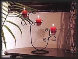 3 Votive Iron Candle Holder - $21.95