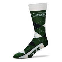 NFL New York Jets Argyle Unisex Crew Cut Socks - One Size Fits Most - $9.95