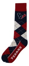 NFL Houston Texans Argyle Unisex Crew Cut Socks - One Size Fits Most - $9.95