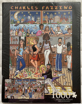 Charles Fazzino Manhattans Martinis &amp; Moonlight 1000 Piece Puzzle 35&quot; x ... - $23.25