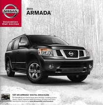 2014 Nissan ARMADA sales brochure catalog sheet US 14 SV SL Platinum - $6.00