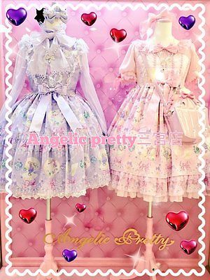 Angelic Pretty Jewel Marine OP Onepiece Dress Pink Sweet Lolita Japanese  Fashion